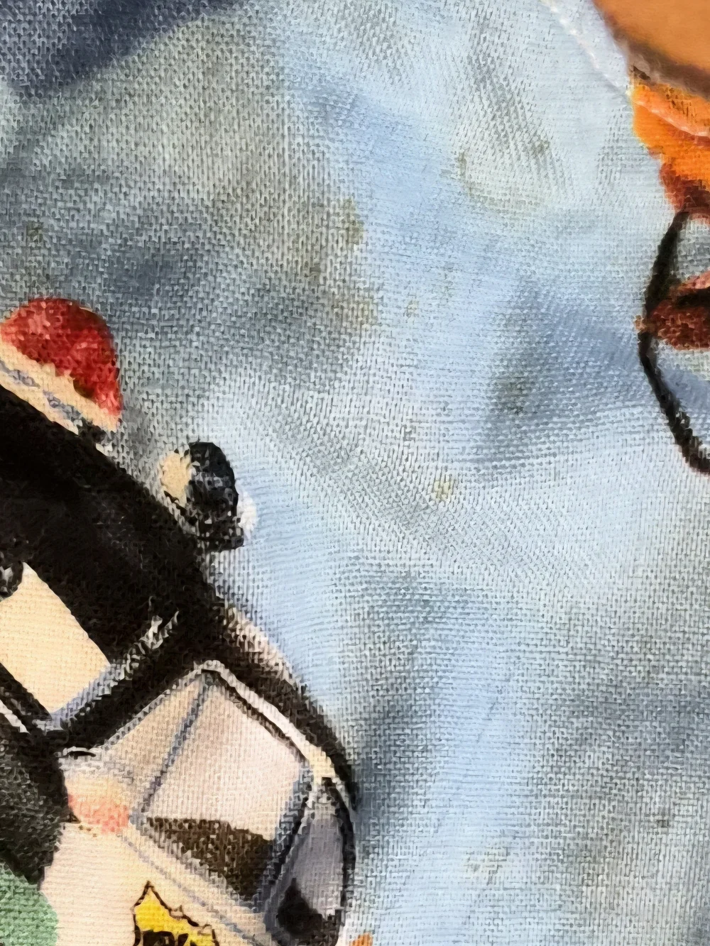Blue Kids Bib with Lightning McQueen Cars Print
